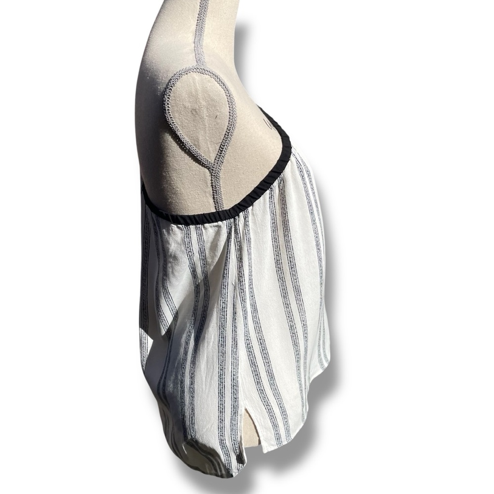 Melissa Nepton Coastal Boho Mediterranean One Shoulder Blouse Sz-M Vacation - Picture 7 of 9